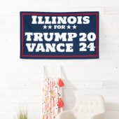 Illinois voor Trump Vance 2024 Banner (Insitu)