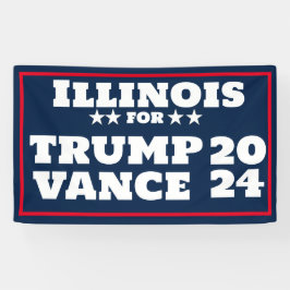 Illinois voor Trump Vance 2024 Banner