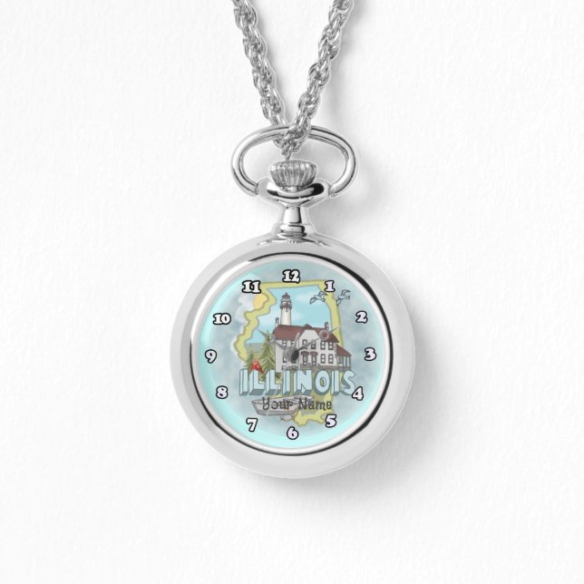 Illinois Vuurtoren horloge (Voorkant)