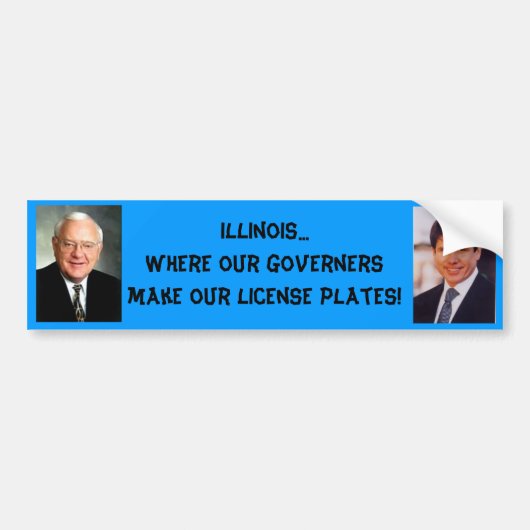 Illinois... waar onze ... bumpersticker (Voorkant)