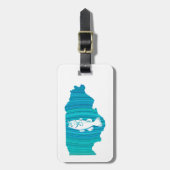 Illinois Wave Vissen Bagagelabel (Voorkant verticaal)