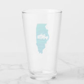 Illinois Wave Vissen Glas (Achterkant)