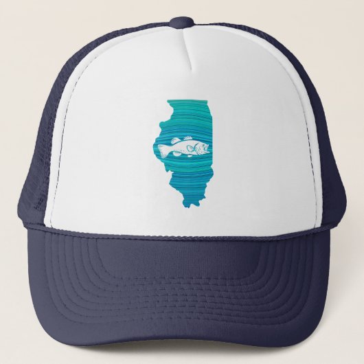 Illinois Wave Vissen Trucker Pet (Voorkant)