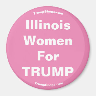 Illinois Women for TRUMP roze Magnet