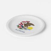 Illinoisan Flag, Flag of Illinois Papieren Bordje (Gekanteld)