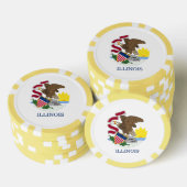 Illinoisan Flag, Flag of Illinois Poker Chips (Opstapeling)