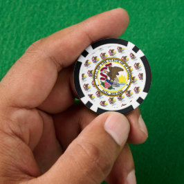 Illinoisan Vlag & Zegel, Illinois Poker Chips