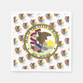 Illinoisan Vlag & Zegel, Illinois Servet (Voorkant)