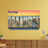 IllinoisLarge Letter ScenesIllinois 2 Canvas Afdruk (Insitu (Woonkamer))