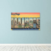 IllinoisLarge Letter ScenesIllinois 2 Canvas Afdruk (Insitu (Houten vloer))