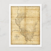 IllinoisPanoramic MapIllinois Briefkaart (Voorkant)