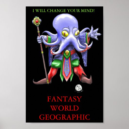 ILLITHIDMON CHIBI MIND FLAYER FANTASY WORLD GEO POSTER (Voorkant)