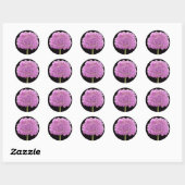 Illium Zomer Lente Bloem -Iers Ontwerp Ronde Sticker (Vel)