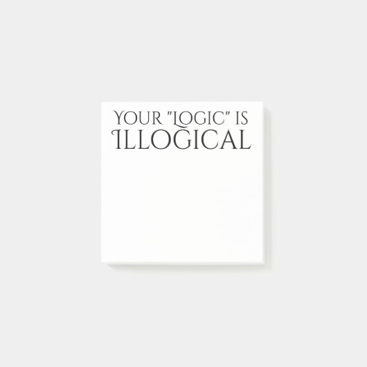Illogisch Logisch Post-it® Notes (Voorkant)
