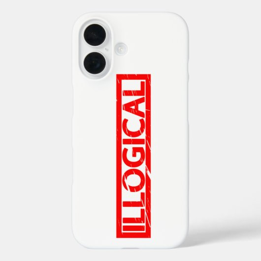 Illogische Stempel Case-Mate iPhone Case (Achterkant)