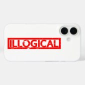 Illogische Stempel Case-Mate iPhone Case (Achterkant (horizontaal))