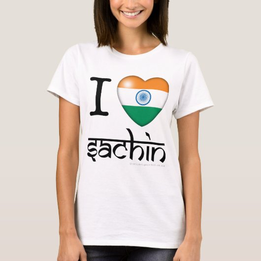 IlLove Sachin (Tendulkar) T-shirt (Voorkant)