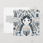 Illuminate the Night: A Hanukkah Celebration Kaart (Voorkant / Achterkant)