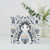 Illuminate the Night: A Hanukkah Celebration Kaart (Staand voorkant)