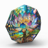 Illuminated Blooming Lotus Flower Fotoblokken (Links)