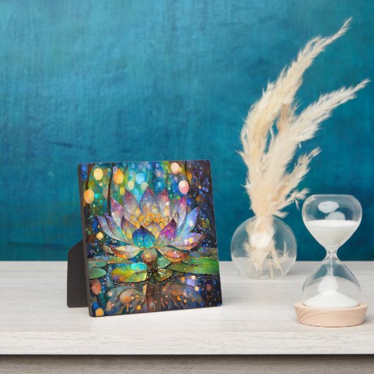 Illuminated Blooming Lotus Flower Fotoplaat (Insitu)