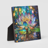 Illuminated Blooming Lotus Flower Fotoplaat (Voorkant)