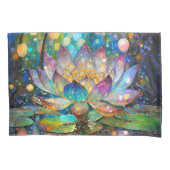 Illuminated Blooming Lotus Flower Kussensloop (Voorkant)