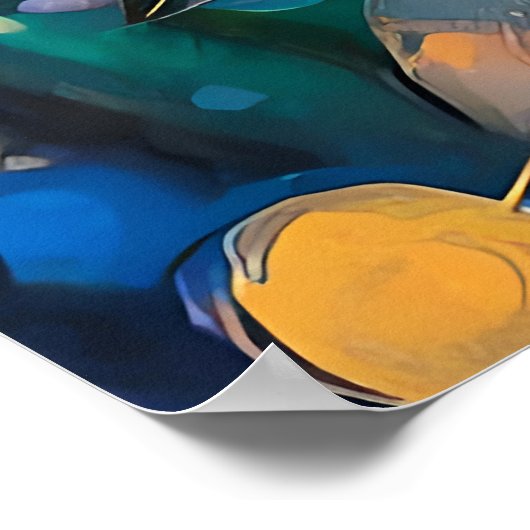 Illuminated Blooming Lotus Flower Poster (Hoek)