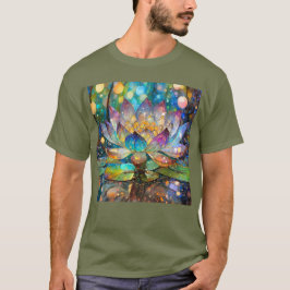 Illuminated Blooming Lotus Flower T-shirt