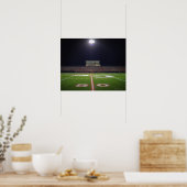 Illuminated Football Field Poster (Keuken)