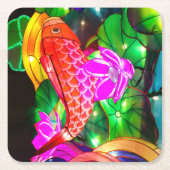 Illuminated Koi Kartonnen Onderzetters (Voorkant)