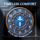 Illuminated Radiant Cross Grote Klok