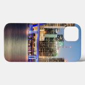 Illuminated skyline of downtown Miami at dusk Case-Mate iPhone Case (Achterkant (horizontaal))