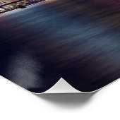 Illuminated skyline of downtown Miami at dusk Poster (Hoek)