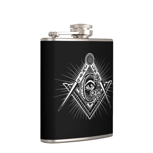 Illuminati All see Eye Freemason Symbol Heupfles (Rechts)