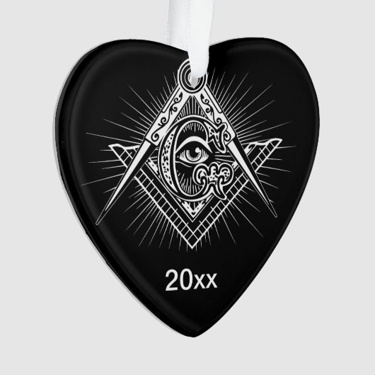 Illuminati All see Eye Freemason Symbol Ornament (voorkant)