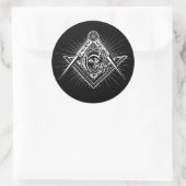 Illuminati All see Eye Freemason Symbol Ronde Sticker (Tas)