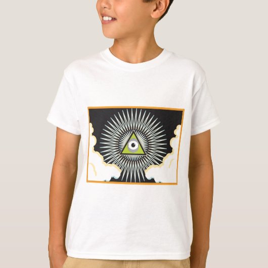 Illuminati All see Eye NWO New World Order T-shirt (Voorkant)