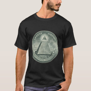 Illuminati All-Seeing Eye Grappige Valuta Grafiek T-shirt