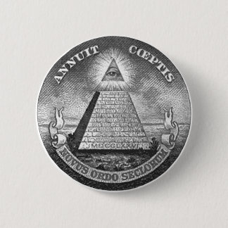 Illuminati All Seing Eye Ronde Button 5,7 Cm