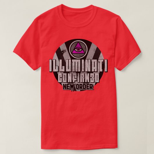  Illuminati bevestigd T-shirt (Design voorkant)
