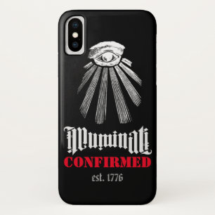 Illuminati bevestigd zwart - Iphone X Hoesje