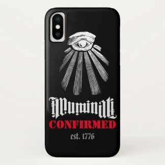 Illuminati bevestigd zwart - Iphone X Hoesje