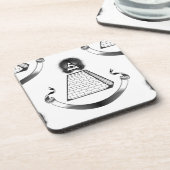 illuminati bier onderzetter (Linkerzijde)