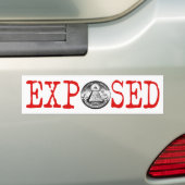 Illuminati-blootgestelde Bumpersticker (Op auto)