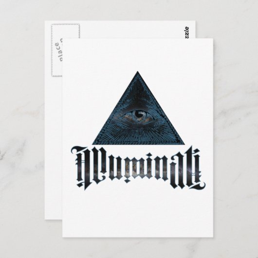 Illuminati Briefkaart (Voorkant / Achterkant)