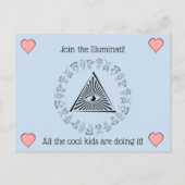Illuminati Briefkaart (Voorkant)
