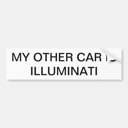 Illuminati Bumper Stick Bumpersticker (Voorkant)