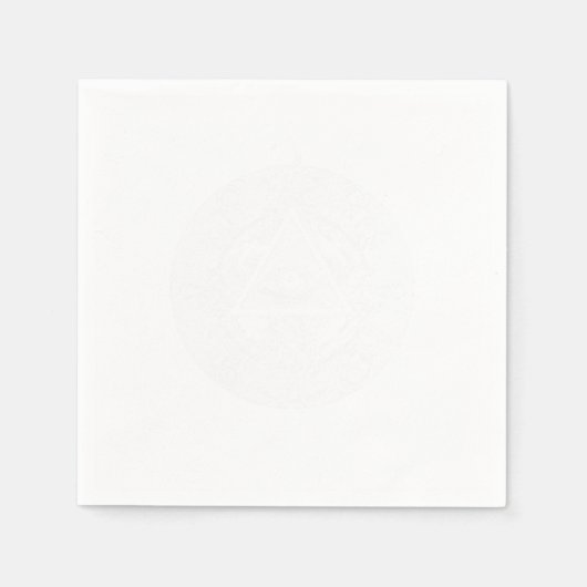 Illuminati compracy driehoek Masonic Mandala Gif Servet (Voorkant)