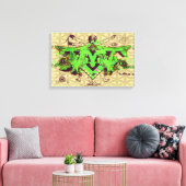 ILLUMINATI DMT GRAFFITI CANVAS FLOWER OF LIFE (Insitu (Woonkamer))